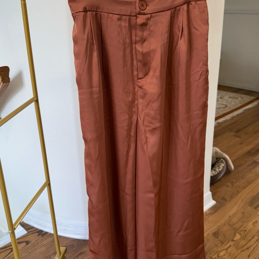 SHEIN Tan Wide Leg Jumpsuit - Picture 3 of 6